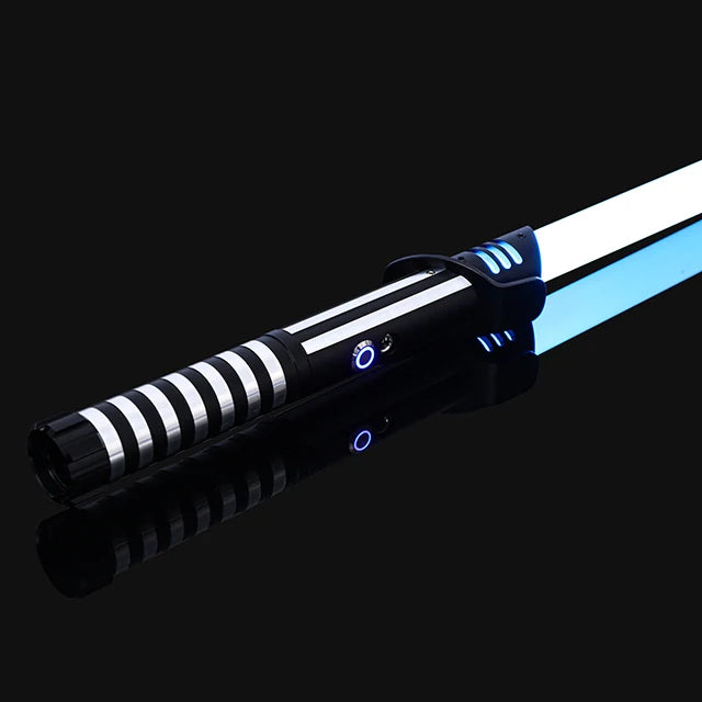 RGB Metal Lightsaber Dueling Smooth Swing Sword Sabre De Luz 16 Color Changing 16 Sounds FOC Rave Flashing Toy