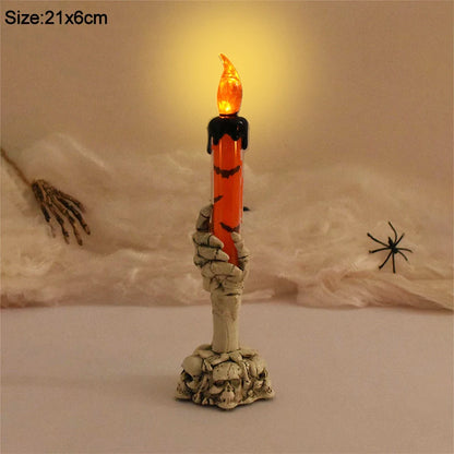 Halloween Led Candles Skeleton Ghost Hands LED Light Happy Halloween Party Home Decoration Supplies Haunted House Horror Props