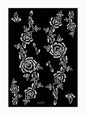 Flower Tattoo Stencil Reusable Henna Template for Hand and Body Henna Tattoo Design for Wedding Festival Party Tattoo Tools