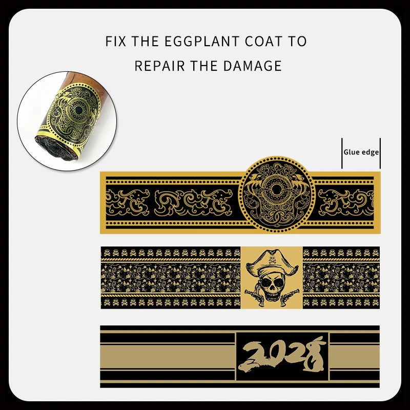 100pcs Cigar Label Ornament Repair Burst Foot Fixed Nightshade Anti-cracking Cigar Toe Label