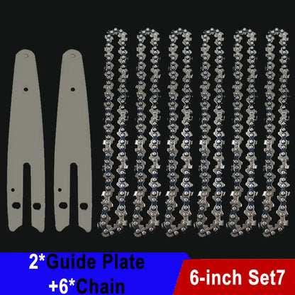6" Saw Chain for Mini Chainsaw Mini Steel Chainsaw Chains Electric Chainsaws 37 knots 18 knives Chain Replacement Saw Accessory