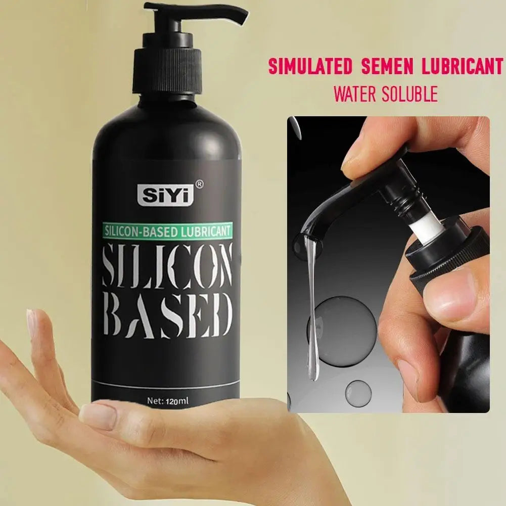 Silicone-Based Personal Lubricant Long Lasting Silky Smooth, Non-Sticky, Unscented, Waterproof For Men Women and Couples 120ml