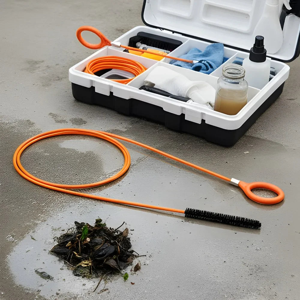 Car Sunroof Drain Hole Cleaning Brush Flexible Long Tube Cleaner Tool Auto Skylight Dredge Pipe Water Outlet Unclogging Device