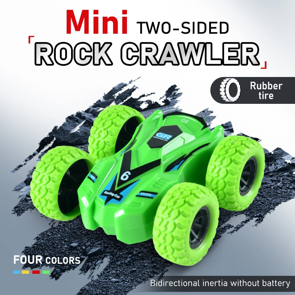 Fun Pull Back Car Double-Side Vehicle Inertia Safety and Fall Resistance Shatter-Proof Model for Kids Boys Children's Toys Car