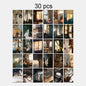30pcs/pack Lifestyle-Themed Decorative Cards, Various Patterns, for Home Walls and Photo Frames (Includes Stickers)