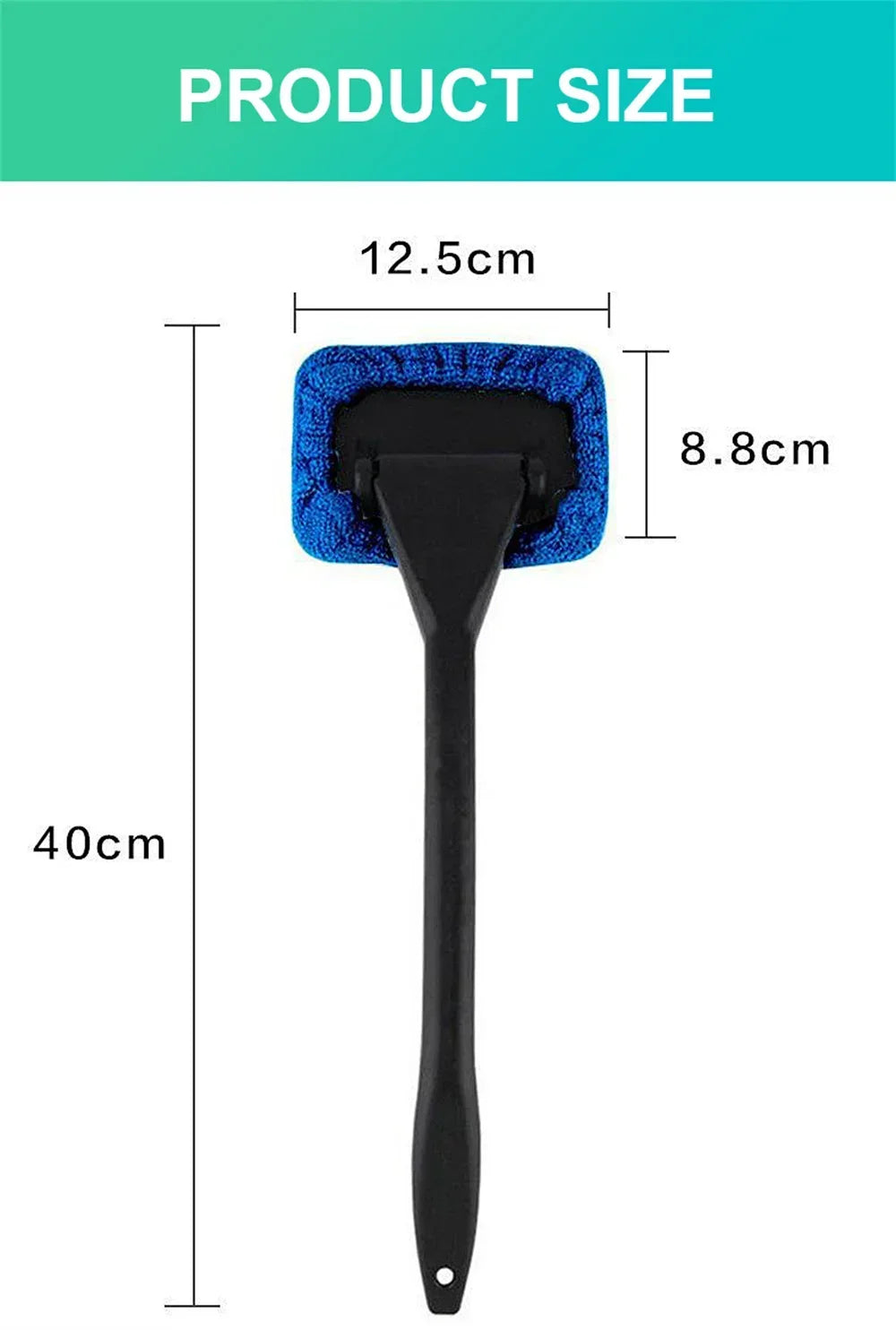 New Car Window Cleaner Brush Kit Windshield Cleaning Wash Tool Inside Interior Auto Glass Wiper With Long Handle Car Accessories