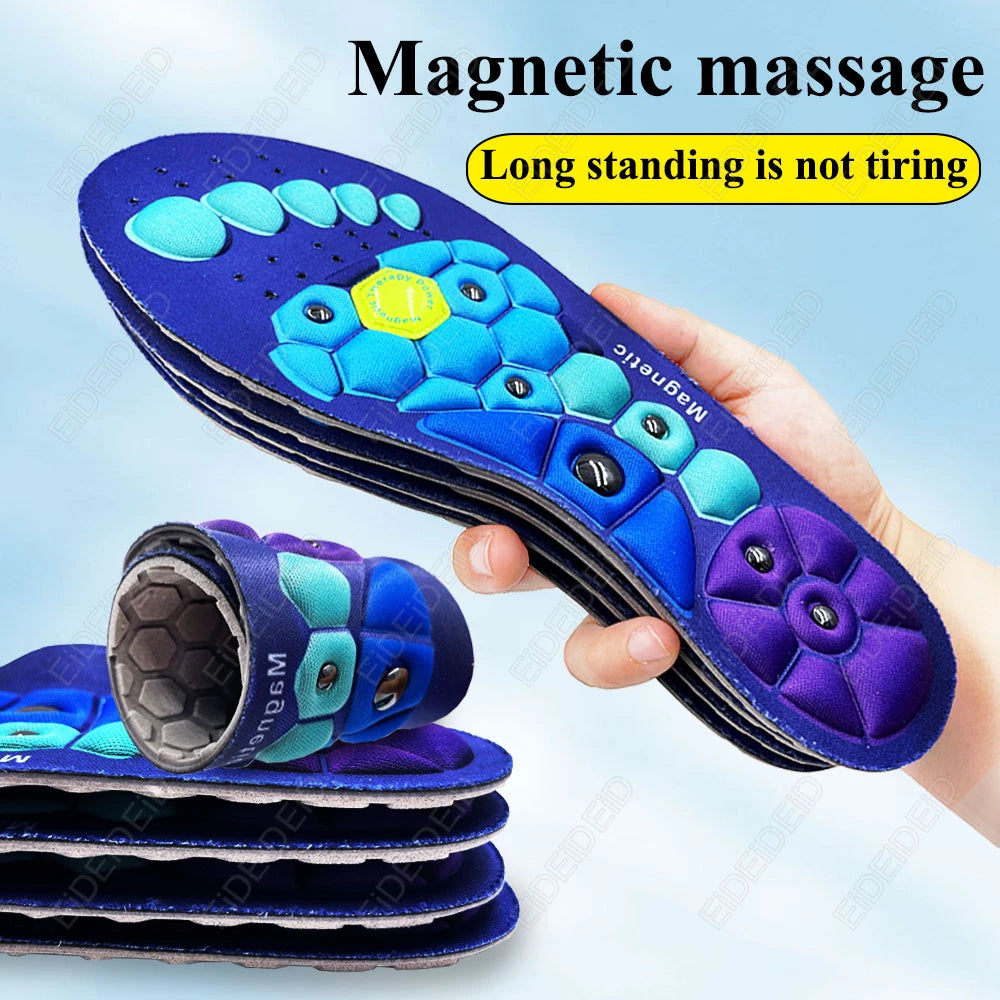 Magnetic Massage Insoles Acupressure Inserts Arch Support Orthopedic Acupressures Shoes Pads Relieve Tired for Men Women Unisex