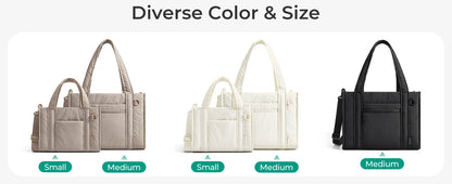 BAGSMART Small Tote Bag for Women Lightweight Crossbody Bag with Zipper Mini Shoulder Bag for Travel Work College