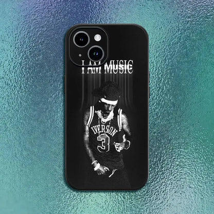 I AM MUSIC Playboi C-Carti Phone Case For IPhone 11 12 13 14 15 16Pro Max Plus Classic Black Soft Shell