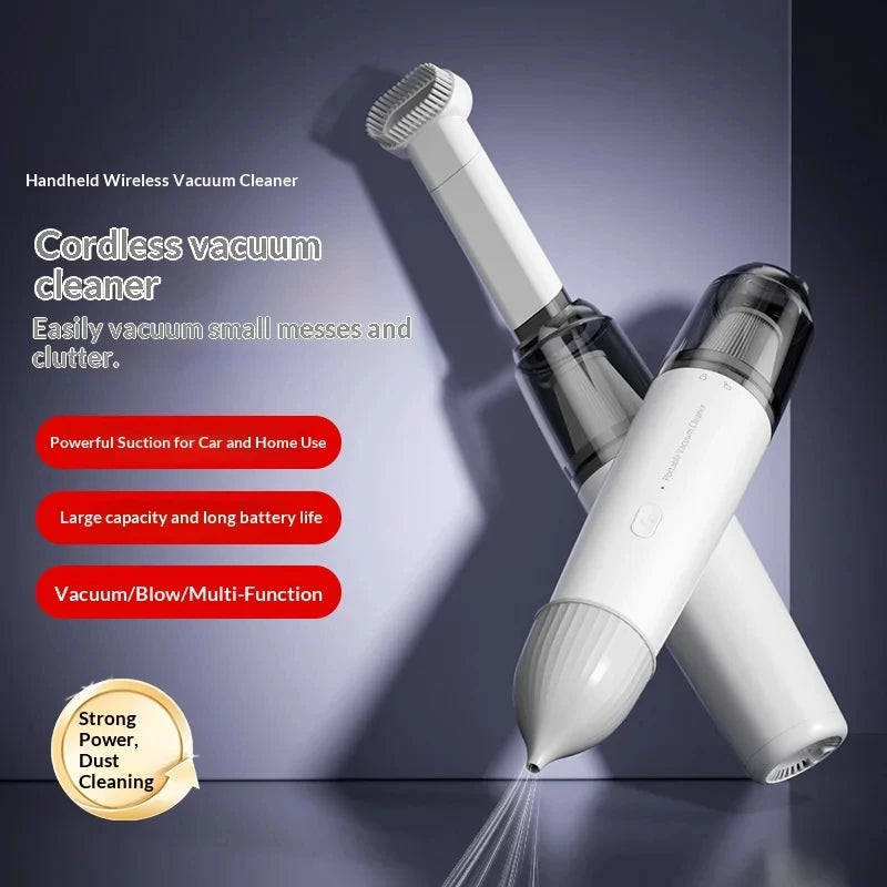 Vacuum Cleaner Mini Car Cleaning Powerful Suction Handheld Car Vacuum Cleaner Rechargeable for Car and Home Auto Vacuum Cleaner