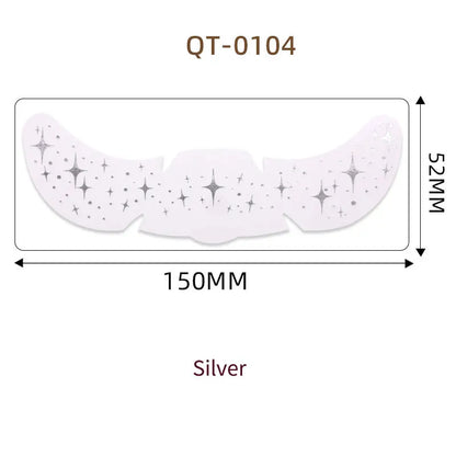 1pc Hot Stamping Freckles Makeup Sticker Metallic Radiation Golden Silver  Fake Freckles Temporary Tattoo Stickers Face Makeup