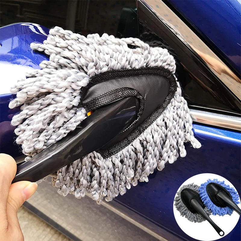 Universal Car Collector Cleaning Dusts Mop Bristles Strong Water Absorption Vehicle Cleaning Wax Mop Brush Car Wash