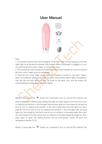 Beauty Massage Tool for Face and Neck Facial Tool Metal Rolling Head Facial Clean and Massage Roller