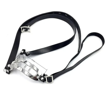 Stainless Steel Invisible Female Chastity Belt Sexy Briefs Leather Bondage Metal Chain Erotic Pants Adult Games BDSM Fetish Wear