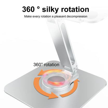 360° Rotatable Stand Metal Aluminum For Laptop Holder Adjustable Anti-Slip Silicone Base Stability for Tablet ﻿Portable Monitor