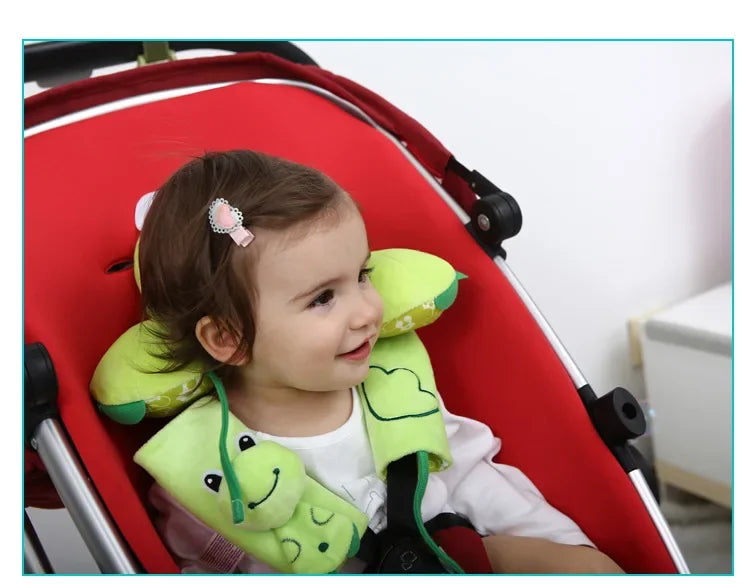 Baby Stroller Seat Belt  Cover Baby Car Seat Belt Cushions Pads Pram Accessories Baby Neck Pad Protector