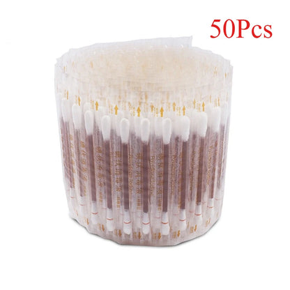 50Pc Disposable Iodine Cotton Swab Medical Alcohol Emergency First Aid Kit Stick Individually Wrapped for Travel Outdoor Bruise