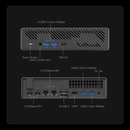 MINISFORUM MS-A2 Mini PC AMD Ryzen 9 9955HX/7945HX Windows 11 DDR5 PCIe SSD WIFI6E BT5.2 Dual 10G SFP+ Gaming MINI PC Computer