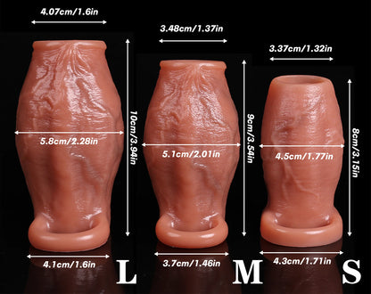 Penis Sleeve Cock Ring Power Ring Penis Cover Penis Ring for Men Delayed Ejaculation Penis Enlargement Silicone Adult Sex Toys