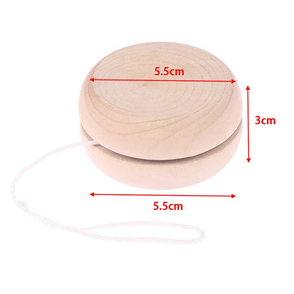 Portable Wooden Yoyo Ball Colorful Handmade Toy Creative Play & Craft Accessories for Children