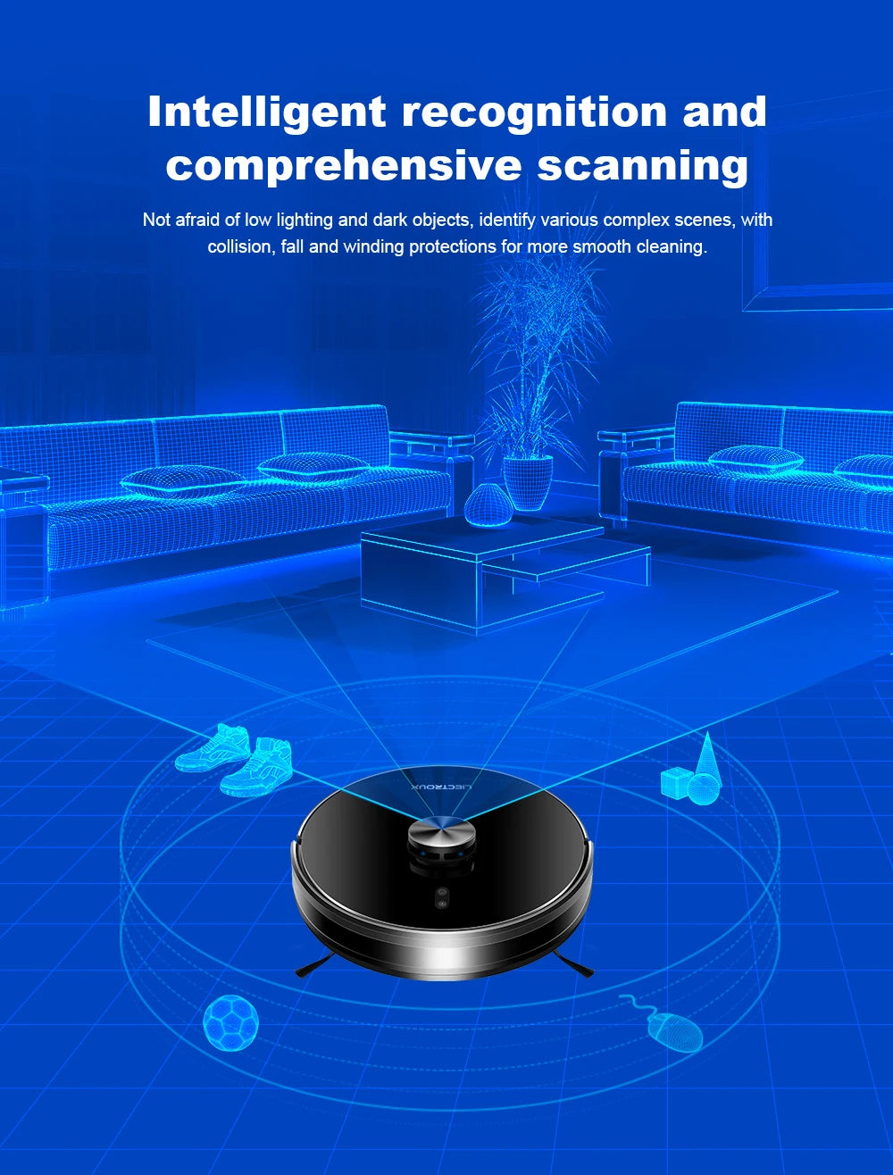 Robot Vacuum Cleaner Liectroux/LILIN X6,Laser System,Multiple-Floor Maps,Restricted Area Setting for Home Carpet Cleaning