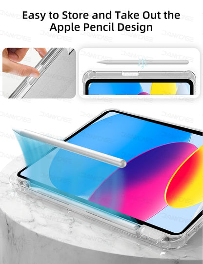 For 2024 iPad Air 6 Case iPad Air 5  6 11 iPad Pro 11 12.9 13 10 Gen 10.2 9th 8th 7th 9.7 6th 5th Mini 7 6 Case With Pen Holder