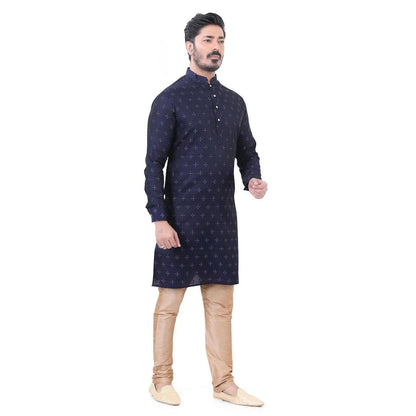 Muslim Kurtta Caftan Dubai Men'S Robe Long-Sleeved Ethnic Style Stand Collar Arabic Clothing National style Middle Eastern