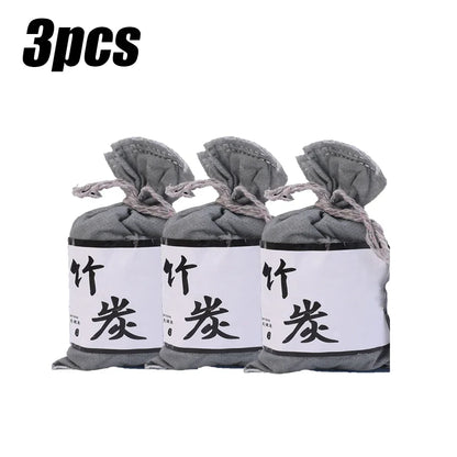 Bamboo Charcoal Air Purifying Bags for Refrigerators Wardrobes Shoe Cabinets Car Air Freshener Purifier Activated Carbon Bag
