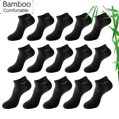 5/10/15/20 Pairs Bamboo Fiber Ankle Socks Men’s And Women Soft And Breathable Boat Socks Men Gifts Spring Summer Short Socks