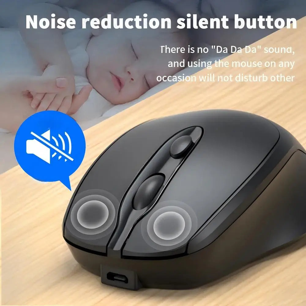 Beechip Rechargeable Wireless Bluetooth Mouse Silent WIRELESS COMPUT MOUS USB Ergonomic Gamer Mouse For Computer Laptop Macbook