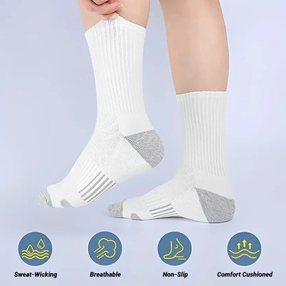 4 Pairs Sports Socks Cushioning Breathable Running High-Performance And Durable Outdoor For Men Women Men'S Gym Comfortable