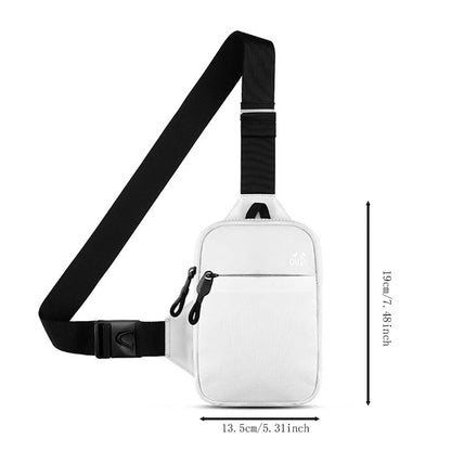Men Crossbody Bag Mini Waterproof Leisure Fashion Mobile Phone Chest Bag Business Commuting Outdoor Sport Shoulder Crossbody Bag