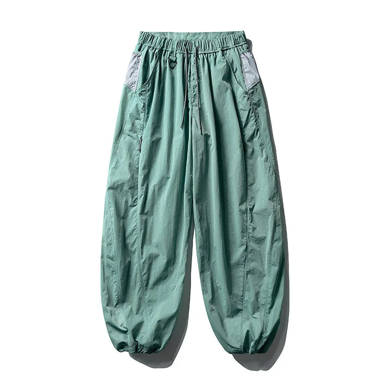 Outdoor Sports Casual Track Pants Men Women Lightweight Hiking Breathable Waterproof Quick Dry Loose Techwear Cargo Pant Trouser