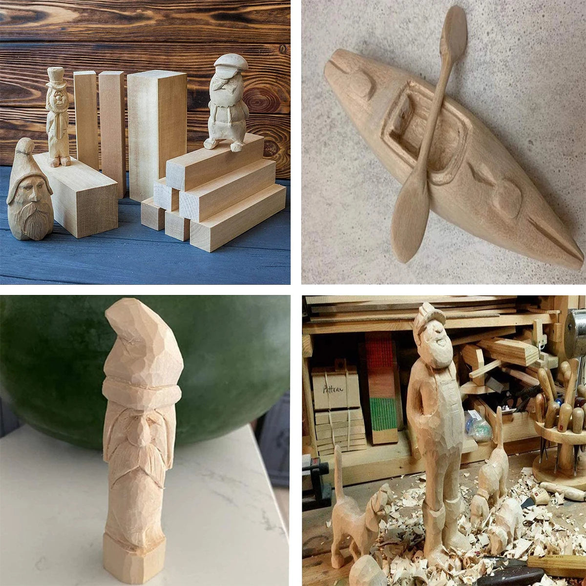 6/10/50Pcs Basswood Carving Block Natural Cork DIY Wood Crafts Portable Carving Art Supplies Suitable for Beginners/Craft Lovers