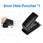 A4 Laminator Accessories 50pcs Laminating Film Pouch Lightweight Paper Cutter Binder Ring,Hole Corner Puncher, for Photo/File
