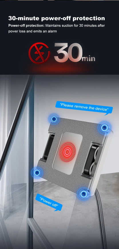 Robot Window Cleaner Liectroux S11,9000Pa Strong Suction, 4-Way Water Spray, Floating Scraping Tech, Smart Memory,APP Control