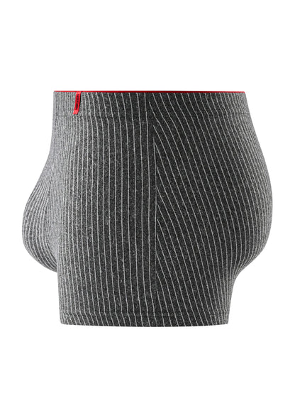 Men's Underwear 4 Pairs of Panties, Stylish Men's Boxers Are Breathable and Comfortable, Striped Trendy Briefs Plus Size Boxers