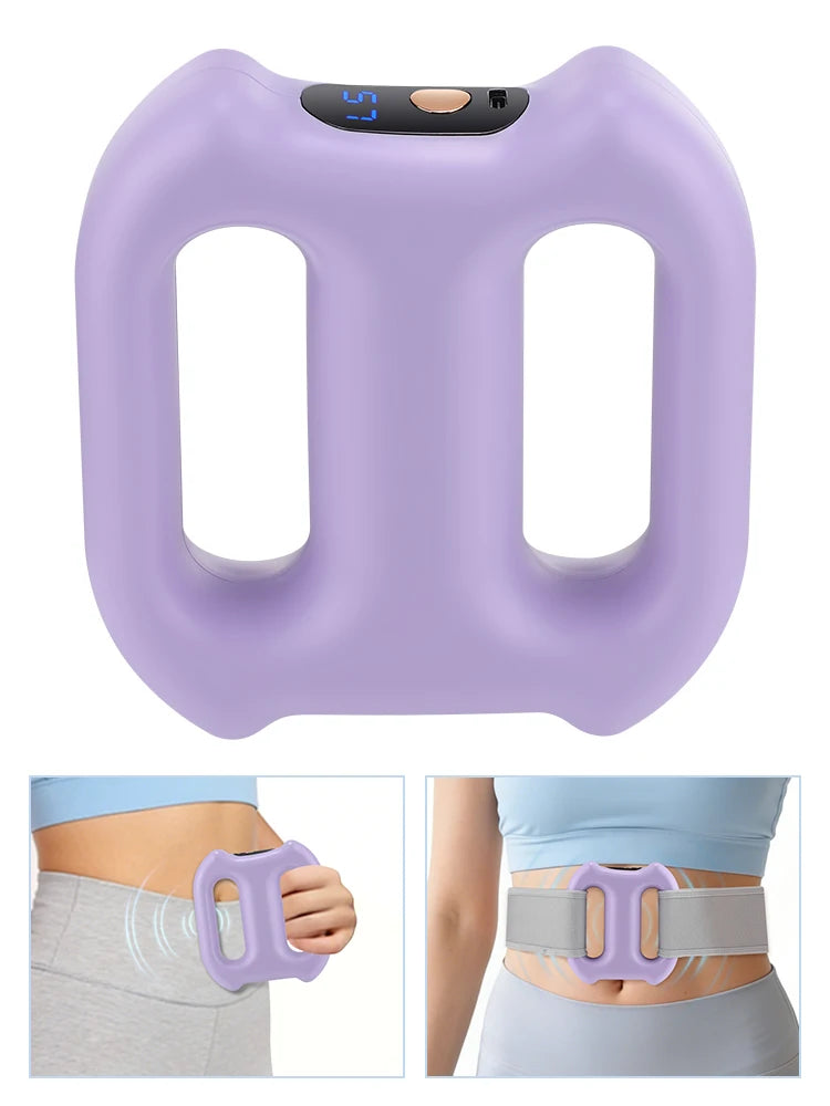 Portable Vibration Dual-Ring Fascia Massager with Belt, Fat Loss, Body Slimming, Fat-Burning, Muscle Relief and Relaxation
