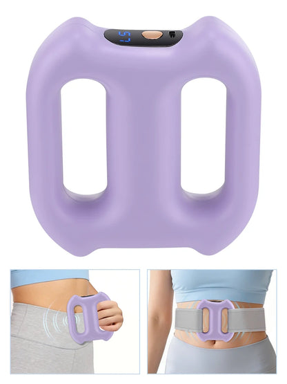 Portable Vibration Dual-Ring Fascia Massager with Belt, Fat Loss, Body Slimming, Fat-Burning, Muscle Relief and Relaxation