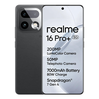 realme Smartphone 16 Pro Plus 5G 8GB+256GB 12GB+512GB Without Charger Europe Version