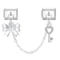 Tassel Chain Butterfly Flowers Star Moon Heart Zircon Italian Charm Links Fit 9mm Bracelet Stainless Steel DIY Jewelry Making