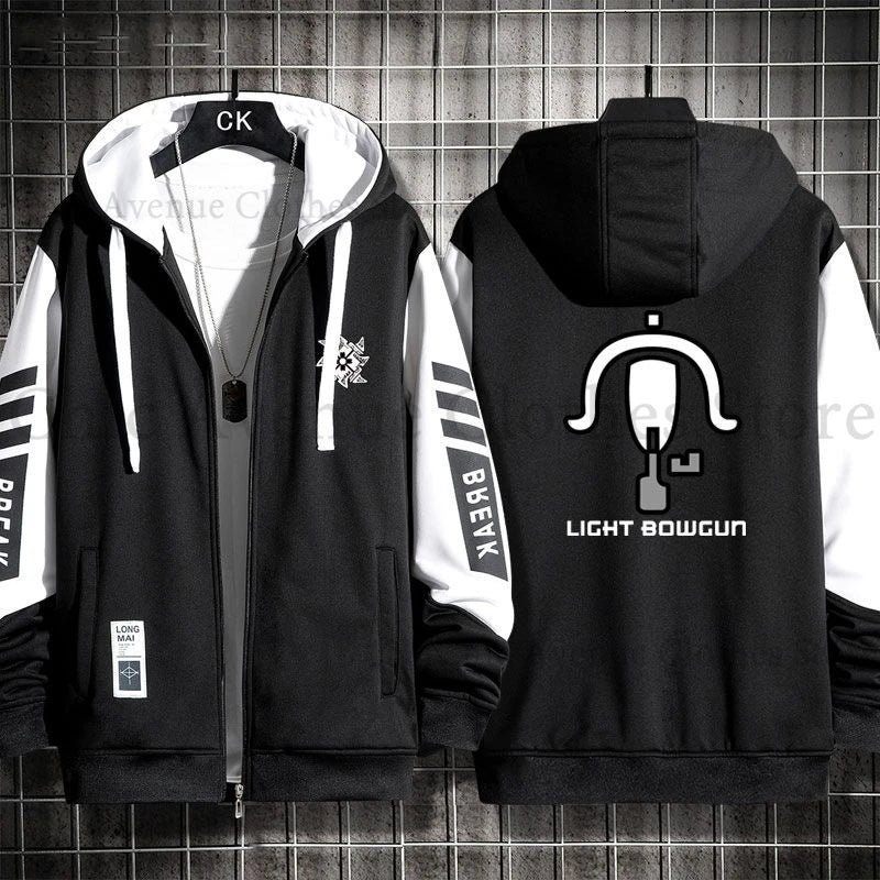 Monster Hunter Print Hoodie for Men Women Hooded Zip-up Autumn Coat Long Sleeve Man Hoodie Hooded Shirt Casual Sweatshirts