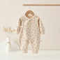 AYNIGIELL Spring Autumn 0-6 Months Baby Jumpsuit Cartoon Pattern Male and Female Infants 100%Cotton Rompers Infant Clothing