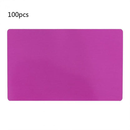 100 Pack Thick 0.18mm Business Cards Blanks Colored Finish Aluminum Metal Cards