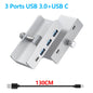 10Gbps HUB USB3.2/3.0/2.0 Splitter Adapter Universal External Multi Clip Dock For iMac Macbook Lenovo Desktop PC Accessories