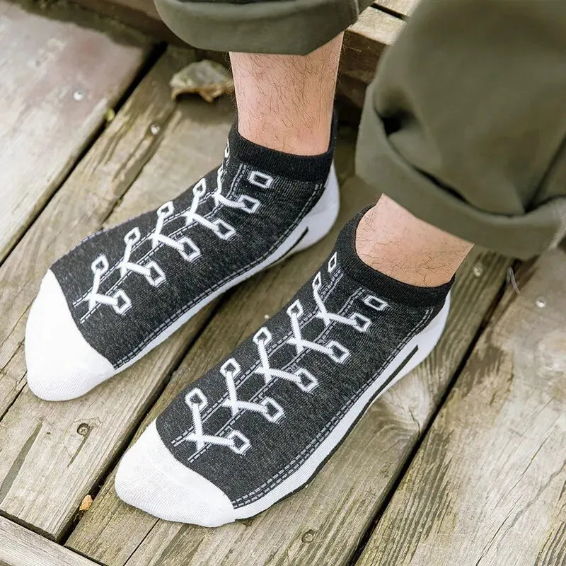 5 Pairs of Socks for Summer, Thin, Breathable, Invisible, Odor Resistant, Sweat Absorbing Boat Sports Socks