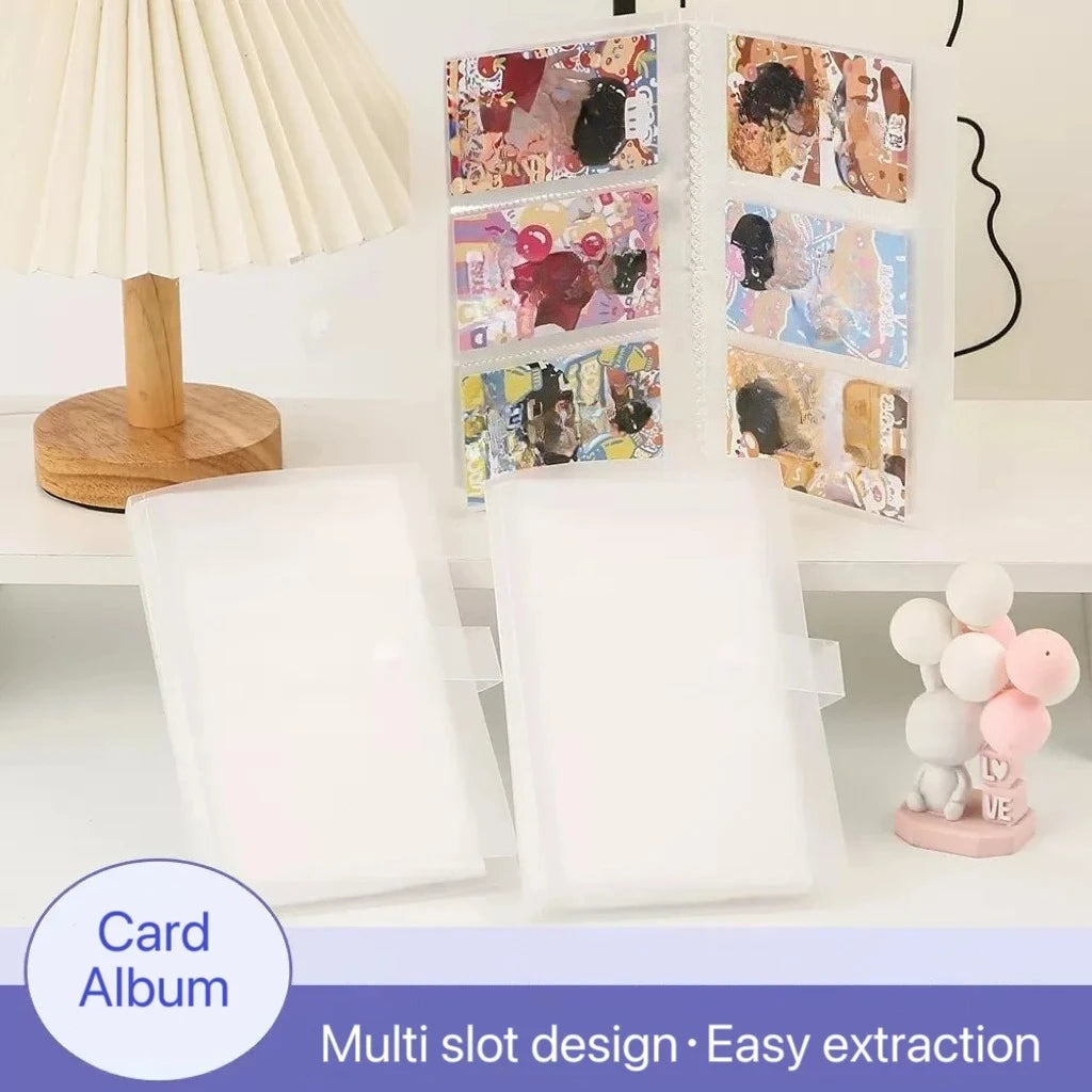 84/120/240 Slot Card Holder Photo Album Business Card Book Star Chasing Business Three Inch Transparent Card Bag