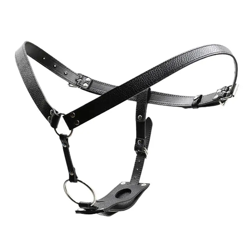 【AD】Adjustable Strapless Suspender Harness Pants Adult Sex Toys Dildos Pants with Triple Belt BDSM Gift for Women Men Beginners