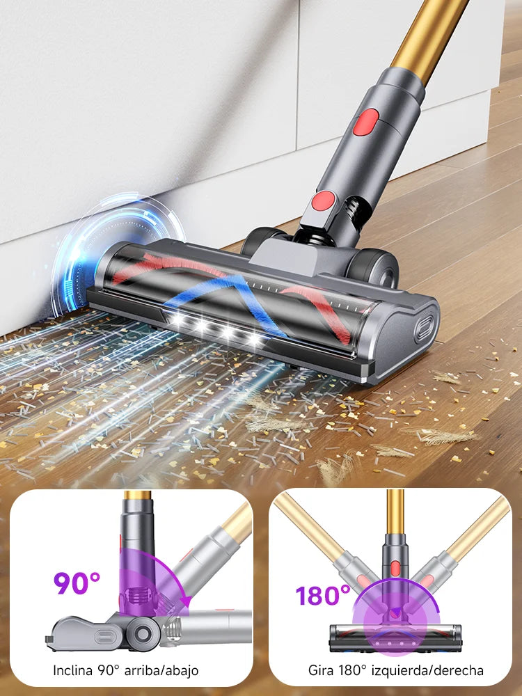 Tdyon Nova 680W 70000PA Cordless Vacuum Cleaner 75mins Long Runtime Removable Battery Self-Standing Wall Charging Vacuum Cleaner