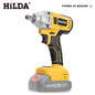 HILDA 1/2" Brushless Impact Wrench 1200N.m High Torque Electric Wrench Power Tool for Scaffolding Tire Repair For Makita Battery